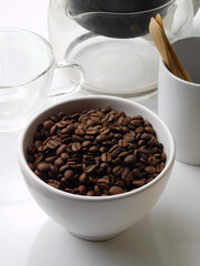coffee beans in bowl 