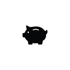 Piggy bank icon, piggy bank sign vector