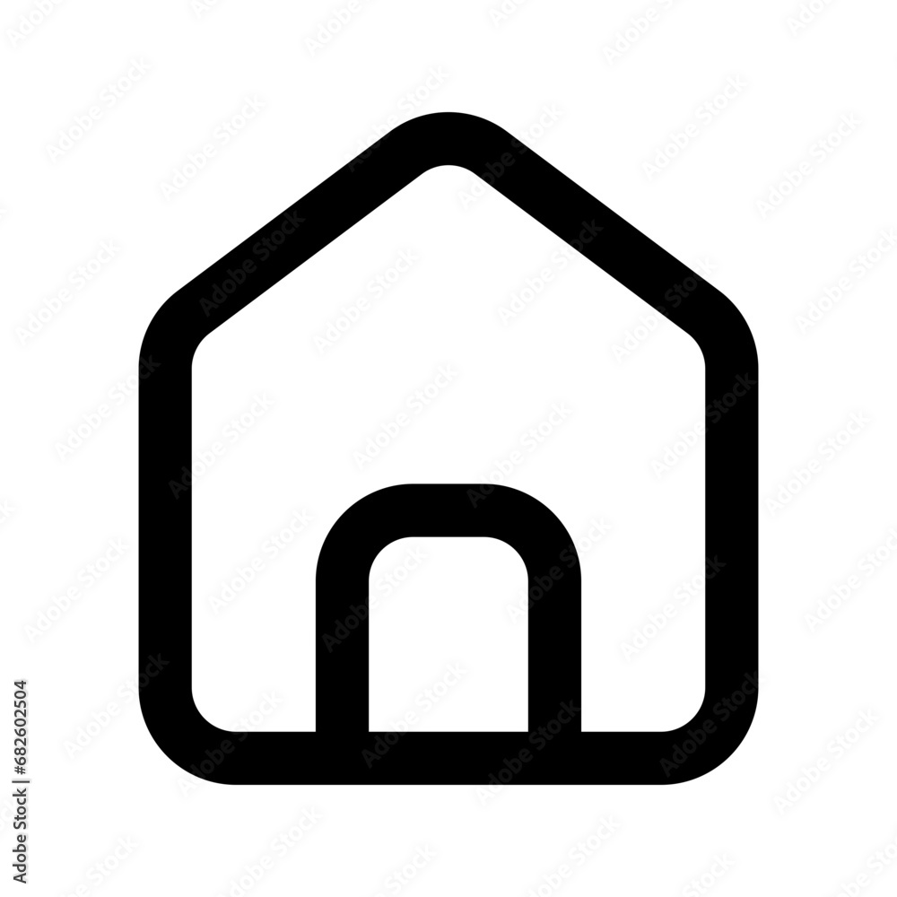 Canvas Prints home line icon