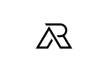 Letter AR Logo Design Vector - obrazy, fototapety, plakaty