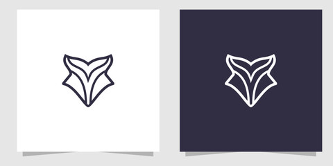 Fototapeta premium fox logo design vector