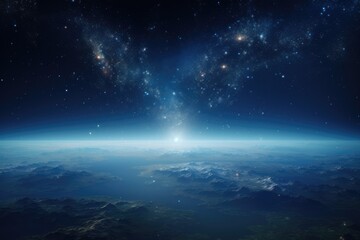 Obraz na płótnie Canvas Galaxy Space. cosmos and star background. Generative AI