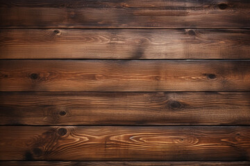 木材の茶色や黒色の壁の板パネルのテクスチャの背景画像。　Wood brown or black wall plank panel texture background image、Generative AI	 - obrazy, fototapety, plakaty