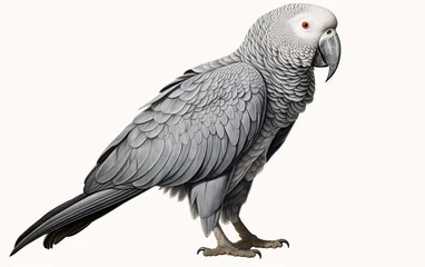 Raamstickers African Grey Parrot © MdNajmul