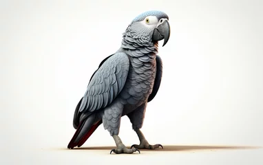 Gordijnen African Grey Parrot © MdNajmul