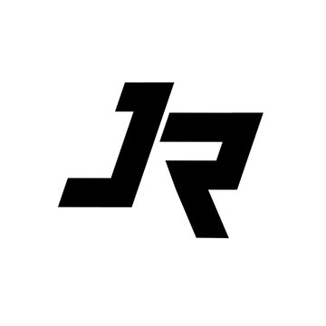 JR letter monogram logo icon design