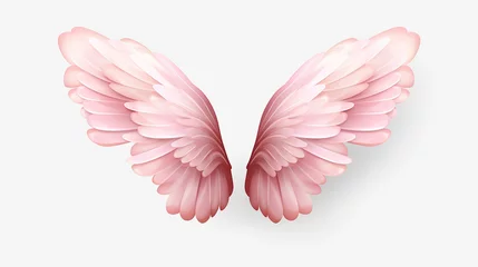 Fotobehang little fairy wings in cute funny with cartoon kawaii style © Aura
