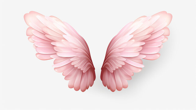 little fairy wings in cute funny with cartoon kawaii style