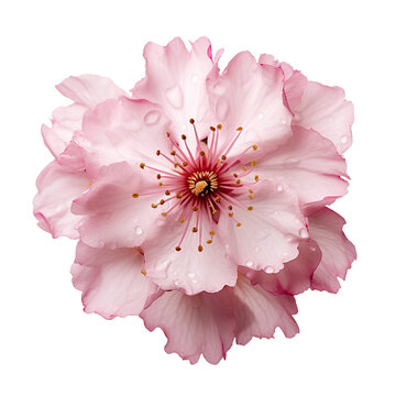 Cherry Blossom, transparent background, isolated image, generative AI