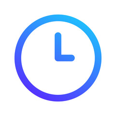 clock gradient icon