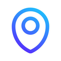 Obraz premium location gradient icon