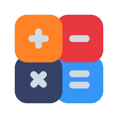 Fototapeta premium calculator flat icon