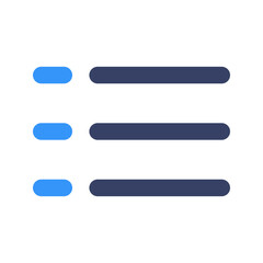 Obraz premium view list flat icon