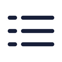 Obraz premium view list flat line icon