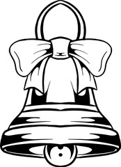 Christmas bell icon stock illustration