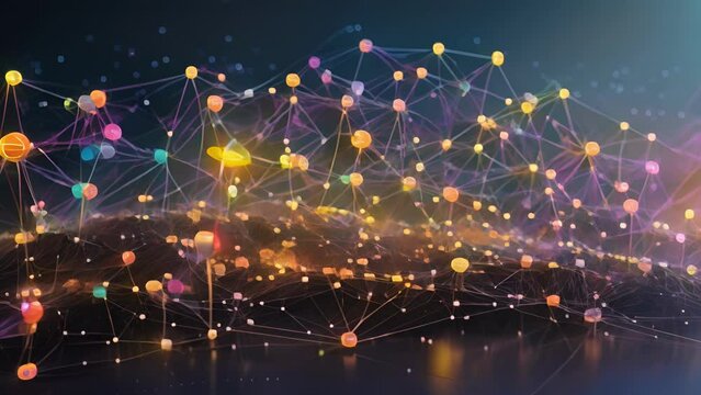 A virtual landscape of digital wallets, each containing a unique network of nodes for secure financial transactions. .