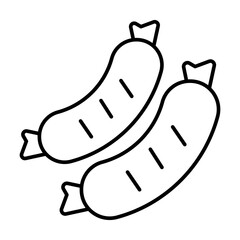 Sausage icon vector design templates simple and modern