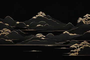 Chinese classical style illustration background