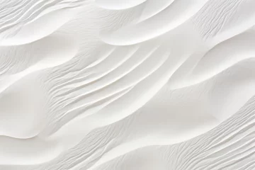 Papier Peint photo Zen White sand desert wave line pattern art grain texture background in holiday summer abstract pattern line from nature