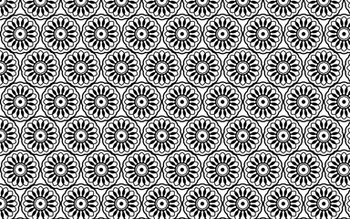 Decorative Element seamless pattern, circle decoration