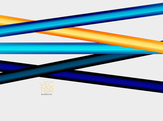 Abstract color straight lines vector background