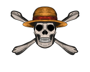 jolly roger pirate skull and crossbones transparent background