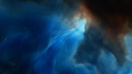 Naklejka na ściany i meble Colorful space galaxy cloud nebula. Stary night cosmos. Universe science astronomy. Supernova background wallpaper 