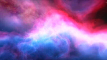 nebula gas cloud in deep outer space, science fiction illustration, colorful space background with stars 3d render
