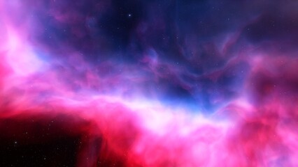 bright nebula, nebula in space, majestic red-purple nebula, beautiful space background 3D render