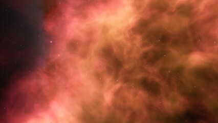 bright nebula, nebula in space, majestic red-purple nebula, beautiful space background 3D render