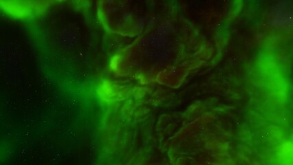 Cosmic background with a blue purple nebula and stars