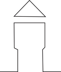 illustration of a white house