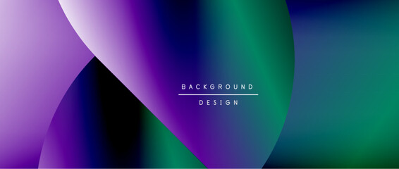 Fototapeta premium Bright color circle and round element minimal geometric abstract background for posters, covers, banners, brochures, websites