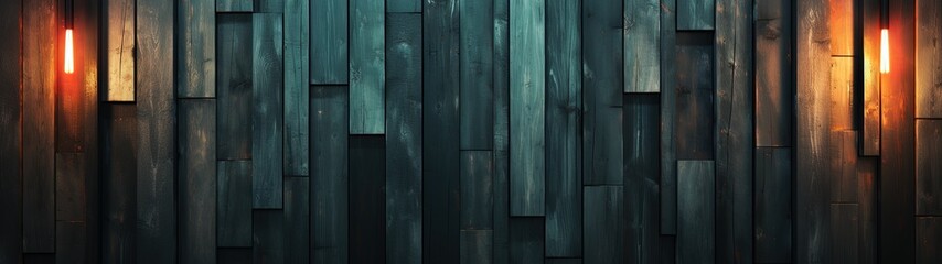 Elegant and Distinctive Dark Wooden Wall with Varying Shades