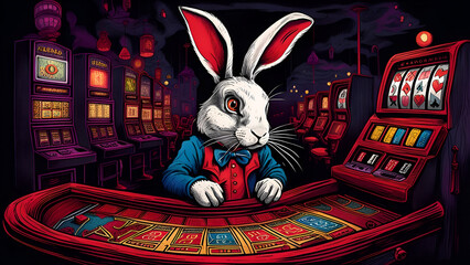 Rabbit dealer in casino