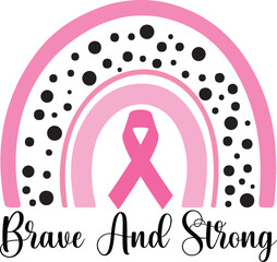Fototapeta premium Breast Cancer Svg