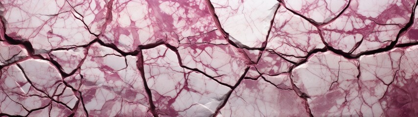Abstract Rose Pink Marble Texture with Cracks
