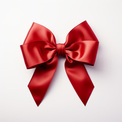 Fototapeta premium A satin bow isolated on a white background