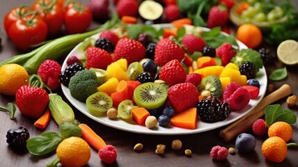 salad with mix fruits