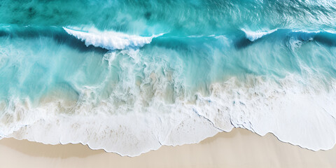  Aerial Tapestry of Coastal Beauty Seaside Bliss Unveiled background generative ai