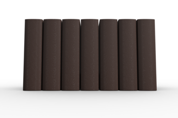 Digital png illustration of books in row on transparent background
