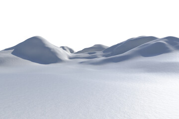 Digital png illustration of snow field on transparent background