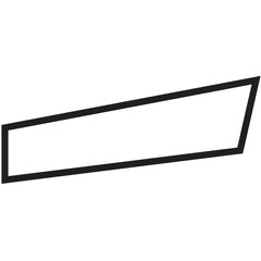 Digital png illustration of white strip on transparent background