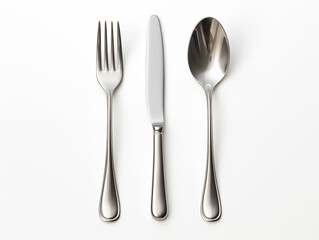 Image of metal cutlery set, durable, not harmful to health, does not create pollution.