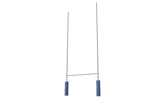 Digital png illustration of rugby goal on transparent background - Powered by Adobe