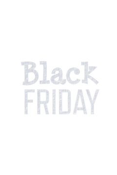 Digital png white text of black friday on transparent background