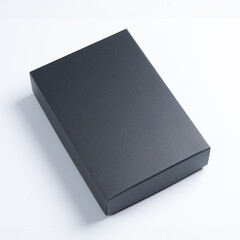 黒い化粧箱　パッケージ　贈答ボックス　モックアップ