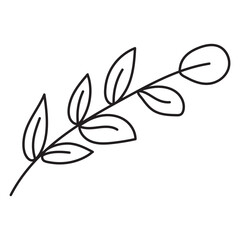 Leaf Aesthetic Doodle