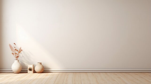 clean 3d interior empty room product photography background