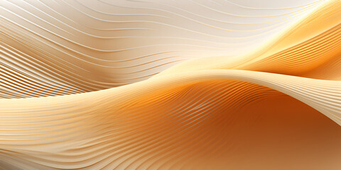 Golden Serenity: Unveiling the Tranquil Dance of Soft Shapes and Abstract Elegance background ai generated